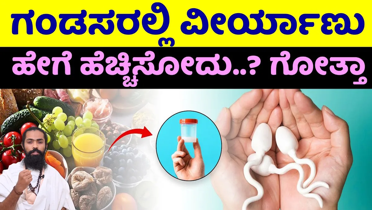 ಬೇಗ ವೀರ್ಯಾಣು ಹೆಚ್ಚಿಸುವ ಈ 10 ಆಹಾರ ತಿನ್ನಿ..! Sperm Count 6 Sperm Count Increase food kannada